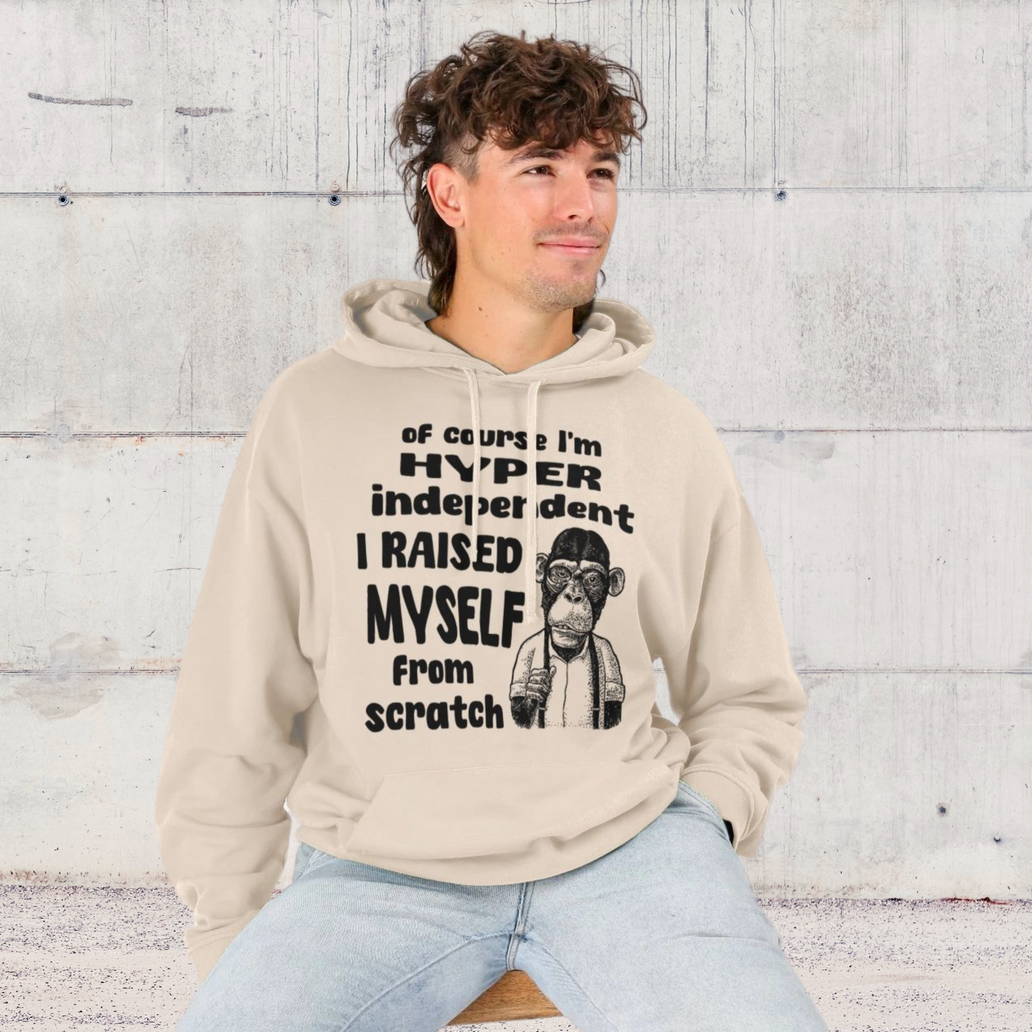 Unisex 100% Cotton 'Family Trauma' Hoodie with Black Humor in Ethical Quality⎜Caccao