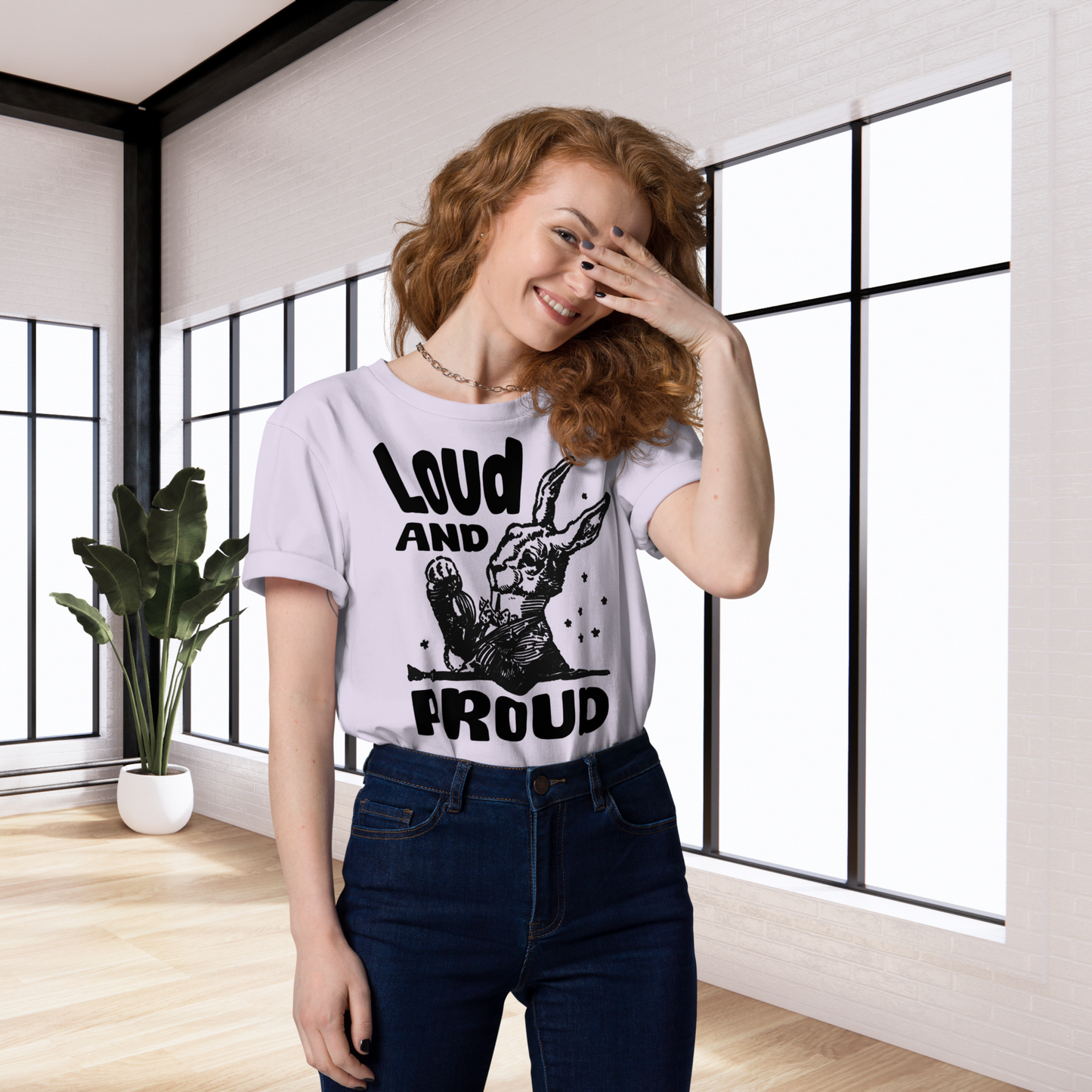 Uni Eko "Loud 'n Proud" Proud Organic Cotton T-Shirt in Certified Fair Trade, Slow Fashion, Organic and Vegan Regime │ Cacao