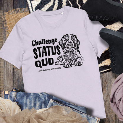 Uni Bio "Challenge Status Quo" Premium Quality T-Shirt for Gentle Rebels⎜Caccao