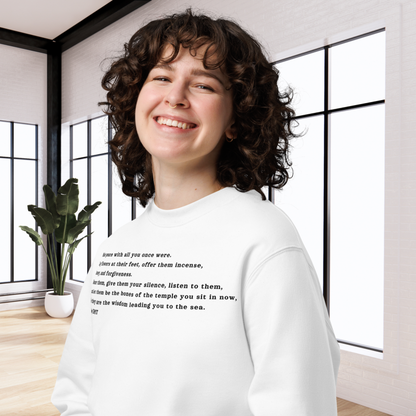 Unisex Eco Spiritual Sweatshirt with Healing Message │ Caccao