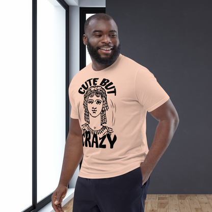 Uni Cotton "Cute but Crazy" Vintage T-Shirt in Fair Trade &amp; Vegan Quality⎜Caccao