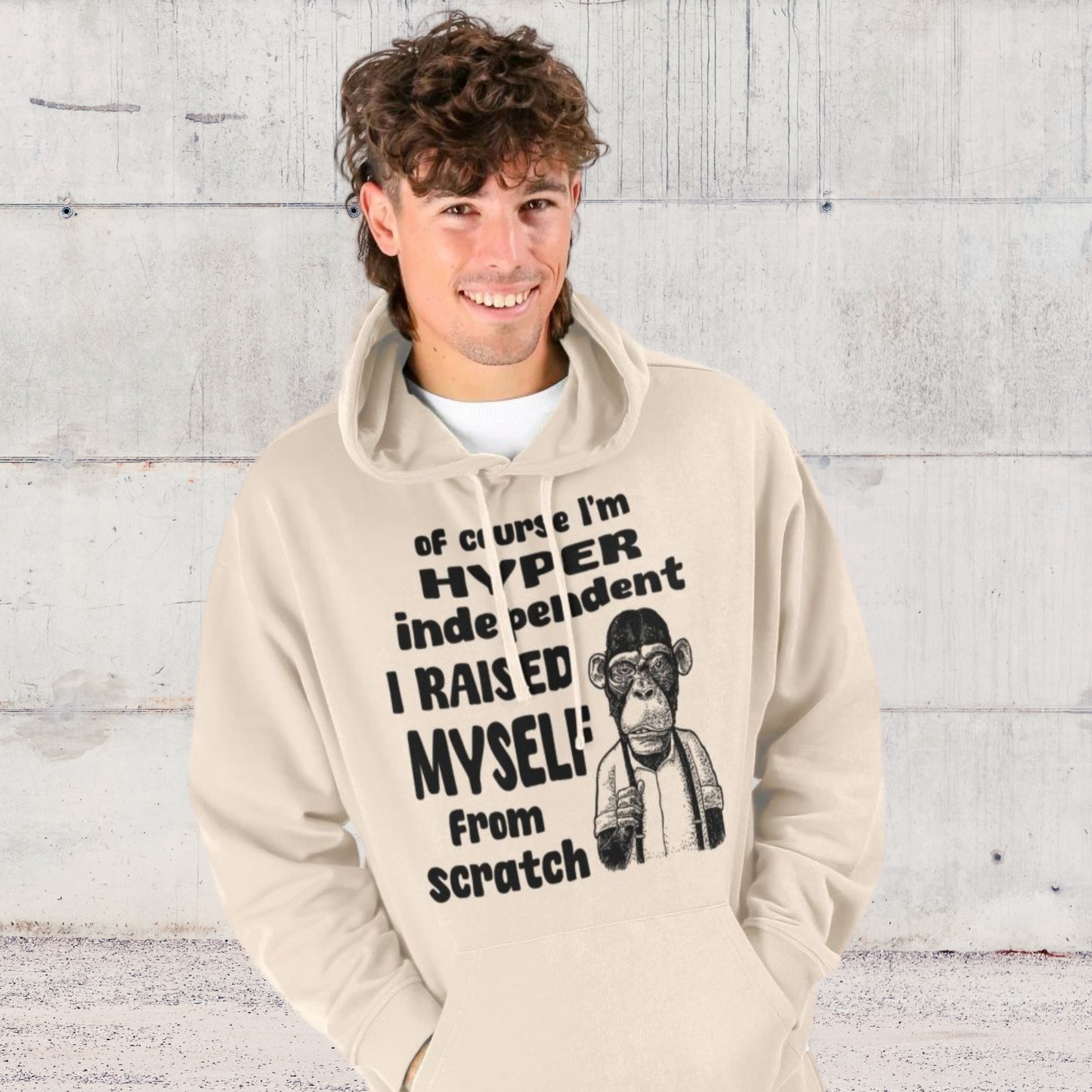Unisex 100% Cotton 'Family Trauma' Hoodie with Black Humor in Ethical Quality⎜Caccao