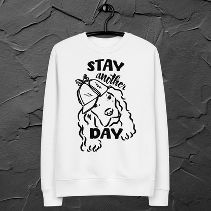 Uni Ecological Slow Fashion "Stay another Day" Organic Cotton Hoodie in Certified Fair Trade &amp; Peta Quality⎜Caccao