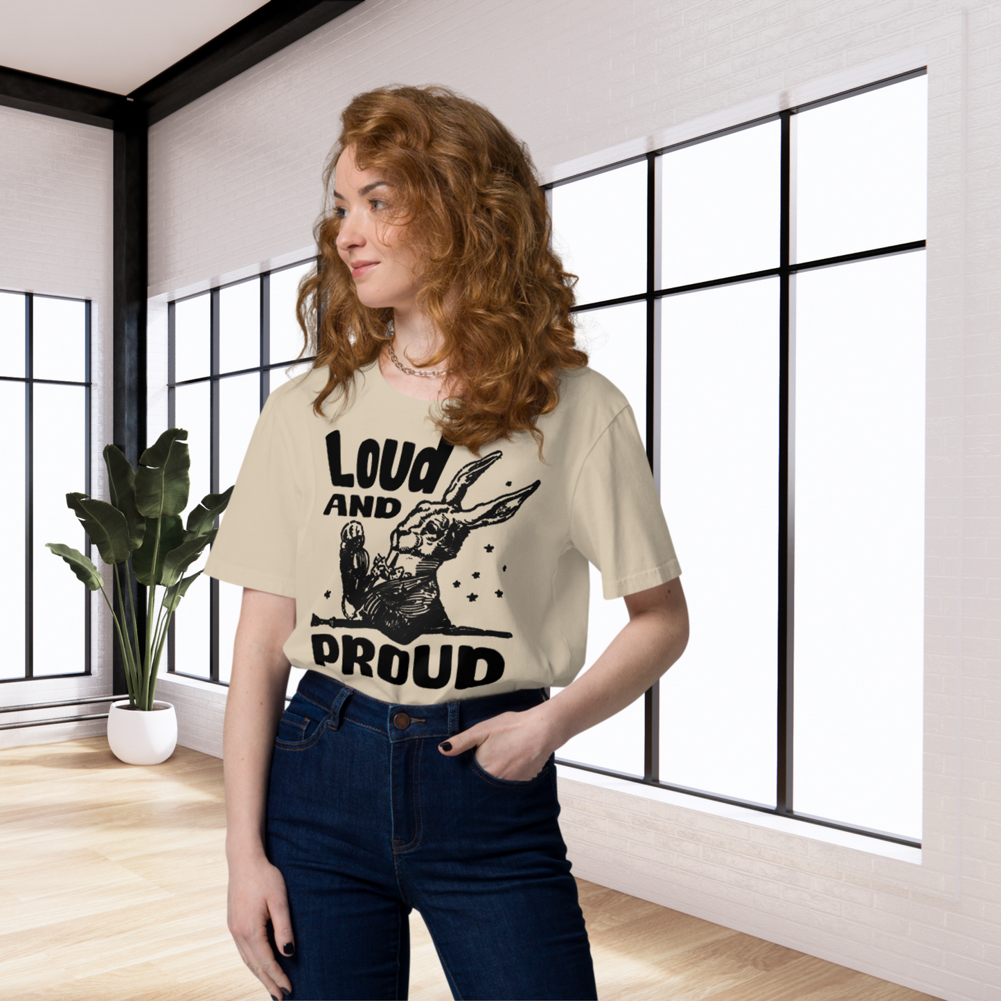 Uni Eko "Loud 'n Proud" Proud Organic Cotton T-Shirt in Certified Fair Trade, Slow Fashion, Organic and Vegan Regime │ Cacao