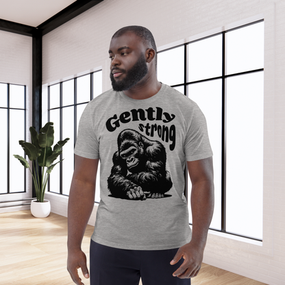 Eco Vegan Fair Trade "Gently Strong" Organic Cotton T-Shirt with Premium Certified Quality │ Caccao
