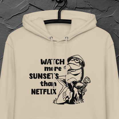 Unisex Organic Eco Cotton Funny 'Mindset' Hoodie with Flip Flops in Certified Fair Trade &amp; Vegan Quality⎜Caccao 