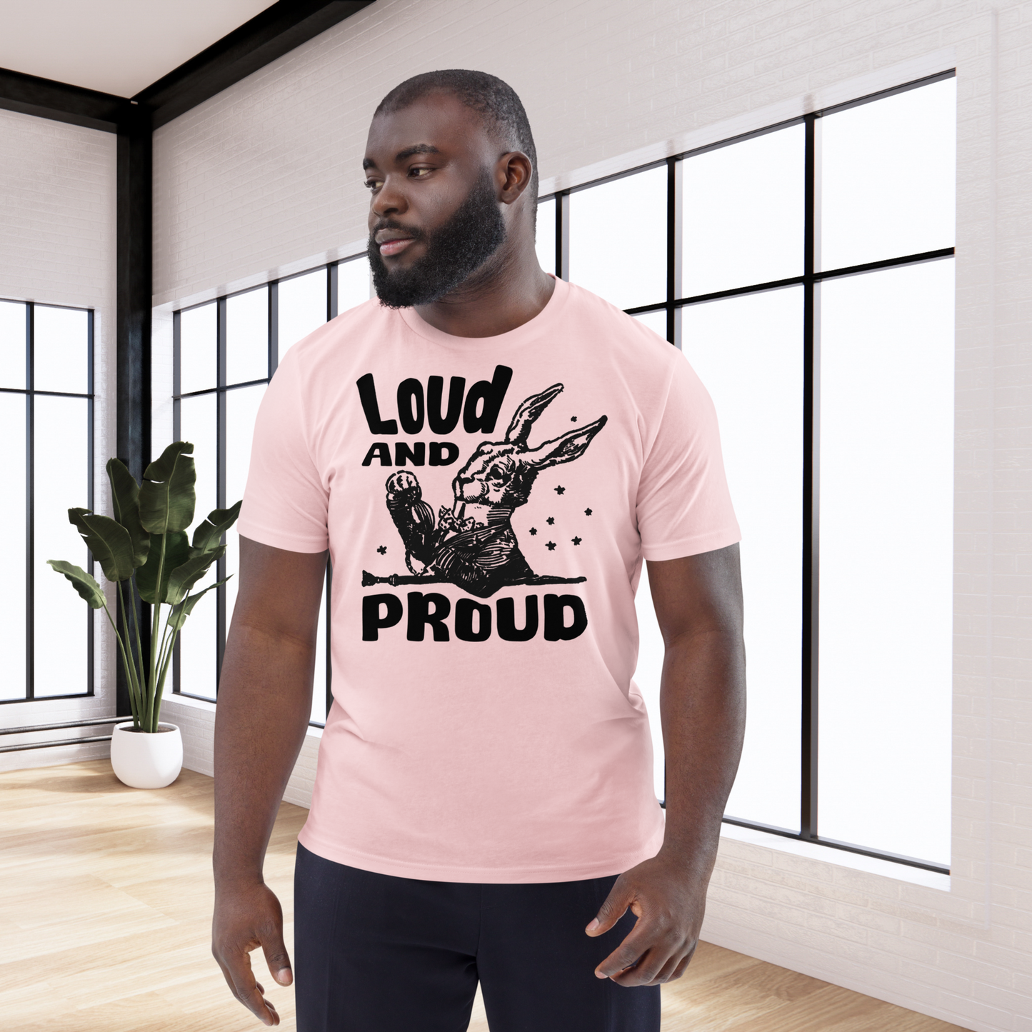 Uni Eko "Loud 'n Proud" Proud Organic Cotton T-Shirt in Certified Fair Trade, Slow Fashion, Organic and Vegan Regime │ Cacao