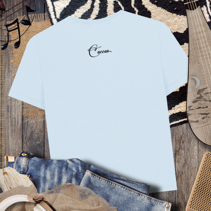 Atypical Women's "Mental Health Matters, Tell Your Friends" Stylish T-Shirt with Slits and Rolled Sleeves in Organic Quality │ Caccao