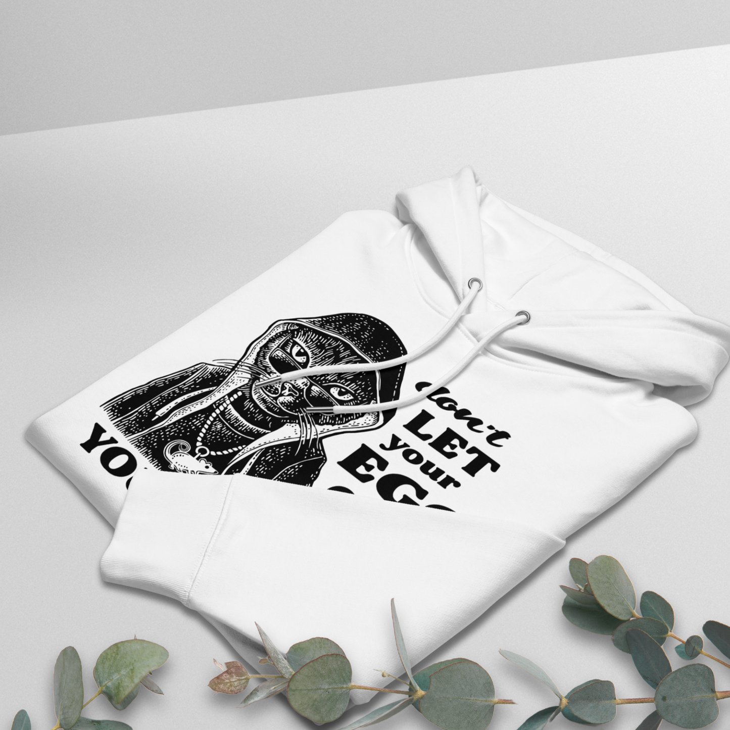 Premium Vegan Sweatshirt Made of Certified 100% Organic Cotton with Healing Motif – Self-Awareness and Irony in One⎜Caccao