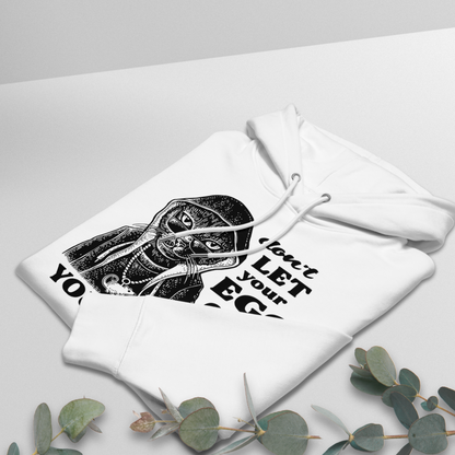 Premium Vegan Sweatshirt Made of Certified 100% Organic Cotton with Healing Motif – Self-Awareness and Irony in One⎜Caccao