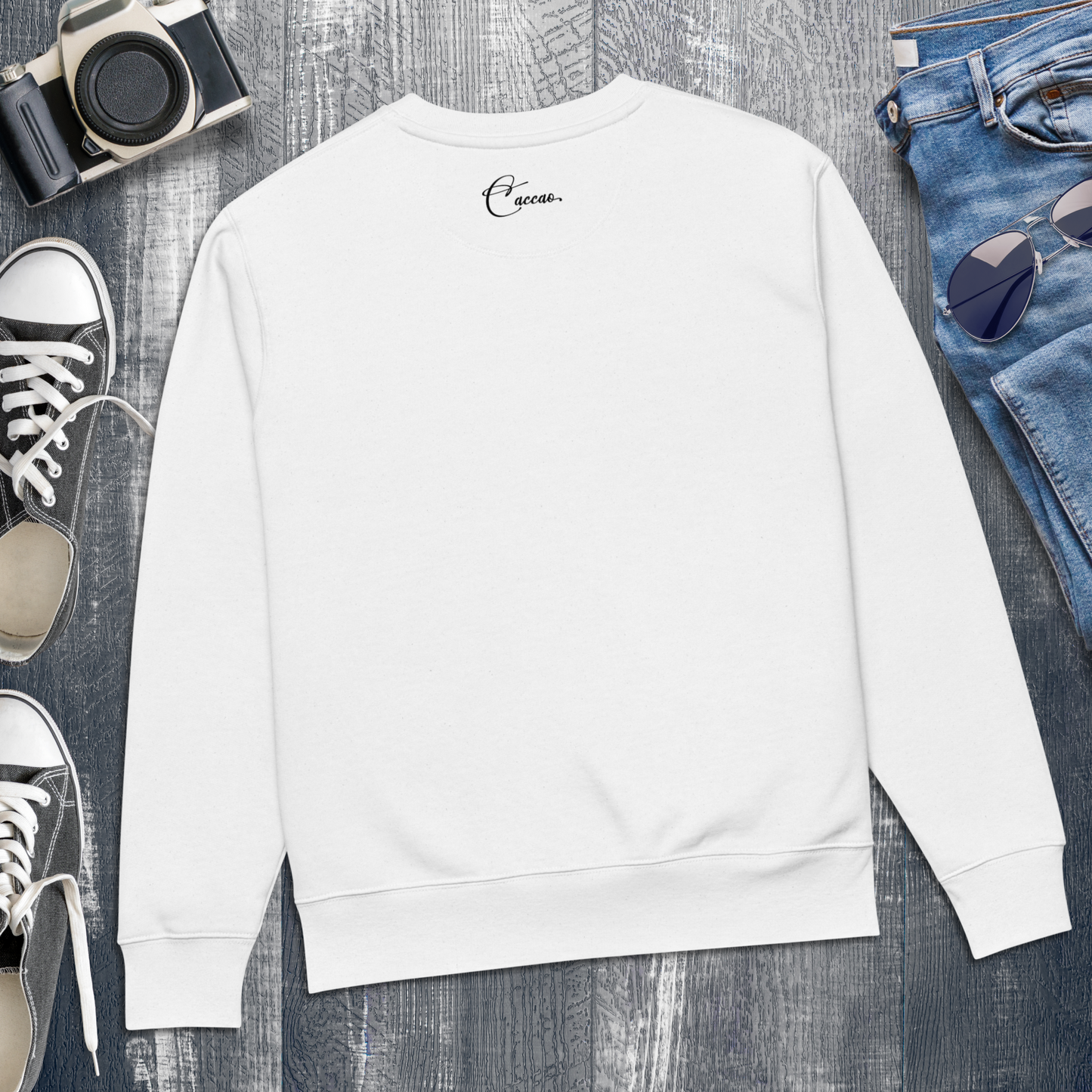 Unisex Eco Spiritual Sweatshirt with Healing Message │ Caccao