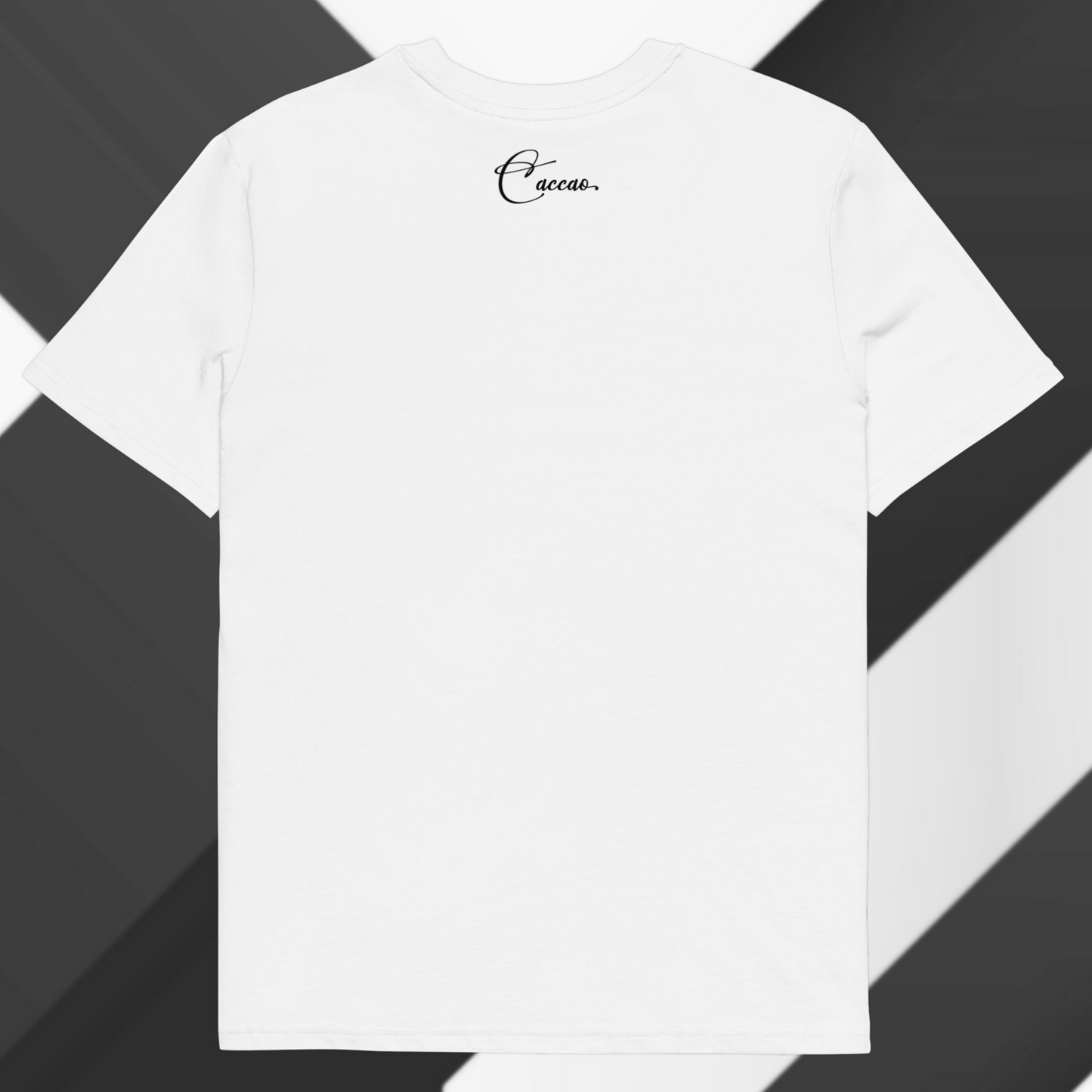 Sustainable Cotton Fair Trade "Fueled by Care" T-Shirt in Certified Slow Fashion, Vegan, Premium Quality │ Caccao 