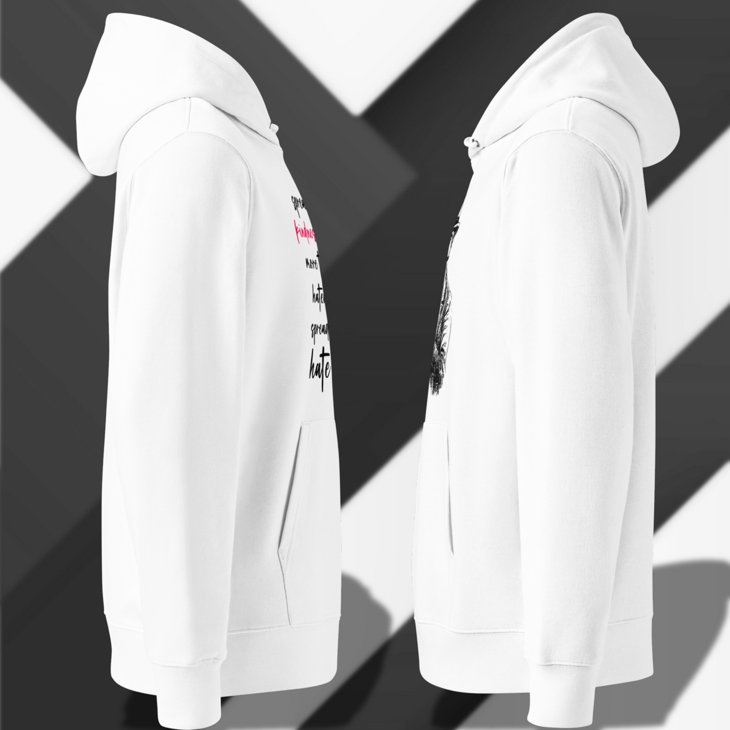 Spread Kindness Day by Day: Organic Uni Hoodie with a Message of Kindness │ Caccao