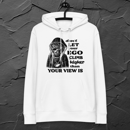 Premium Vegan Sweatshirt Made of Certified 100% Organic Cotton with Healing Motif – Self-Awareness and Irony in One⎜Caccao