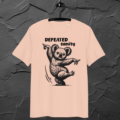 Unisex Organic Cotton "Defeated Sanity" T-Shirt in Premium Certified Quality⎜Caccao