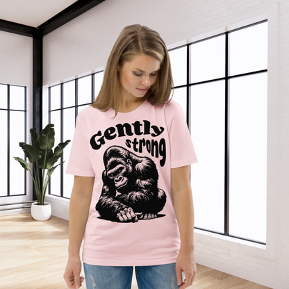 Eco Vegan Fair Trade "Gently Strong" Organic Cotton T-Shirt with Premium Certified Quality │ Caccao