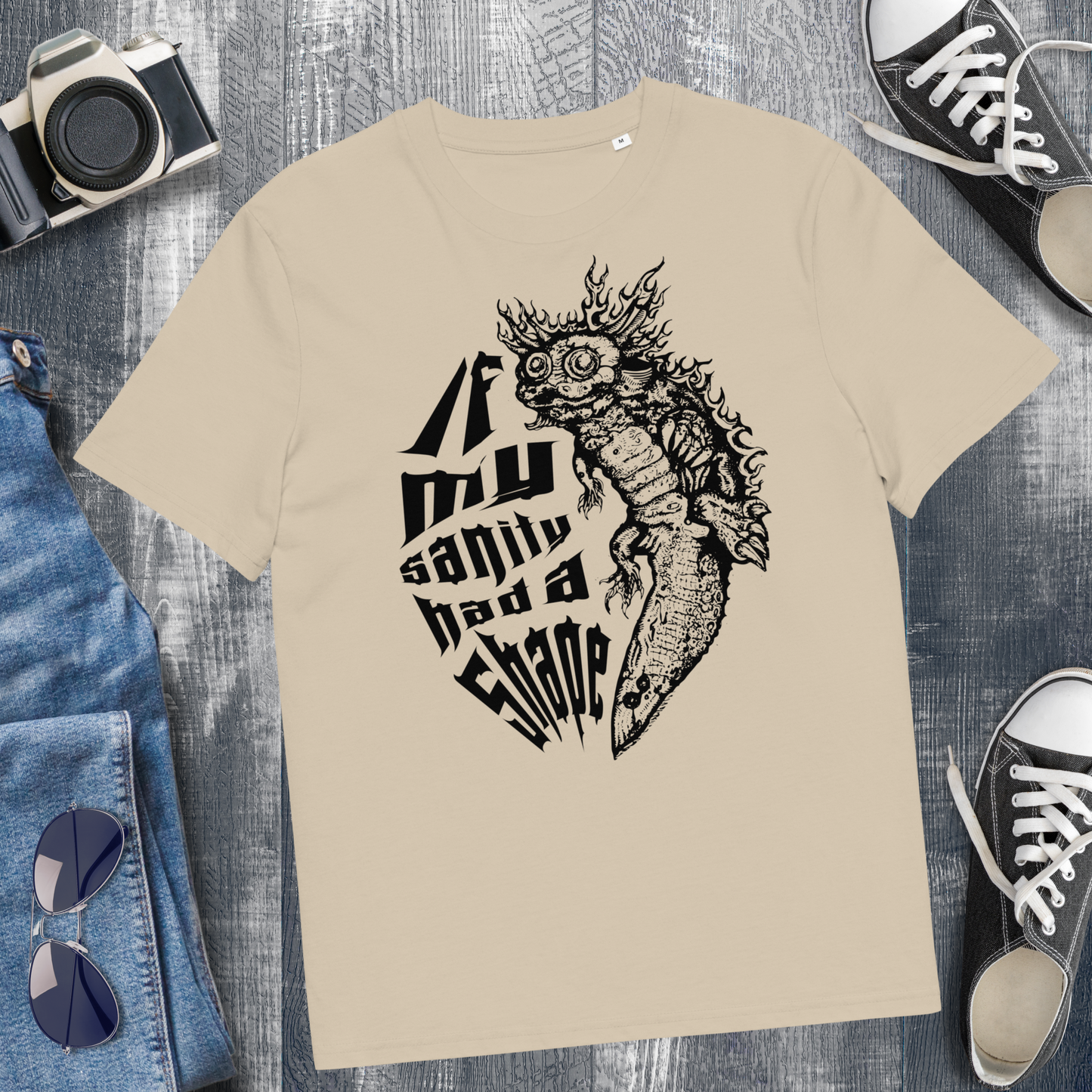 Existential Organic Cotton T-Shirt - Alternative Fashion in Premium Quality │ Caccao