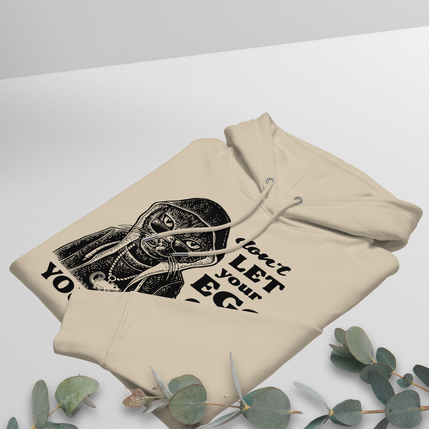 Premium Vegan Sweatshirt Made of Certified 100% Organic Cotton with Healing Motif – Self-Awareness and Irony in One⎜Caccao