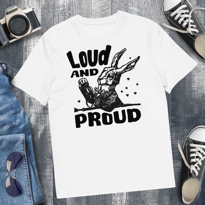 Uni Eko "Loud 'n Proud" Proud Organic Cotton T-Shirt in Certified Fair Trade, Slow Fashion, Organic and Vegan Regime │ Cacao