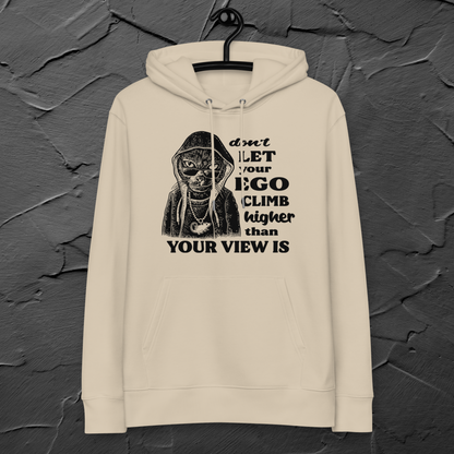 Premium Vegan Sweatshirt Made of Certified 100% Organic Cotton with Healing Motif – Self-Awareness and Irony in One⎜Caccao