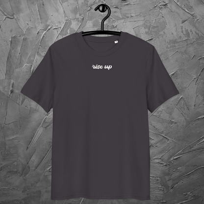 Minimalist Unisex "Rise Up" Organic Cotton T-Shirt: The Power of Simplicity and Courage │ Caccao
