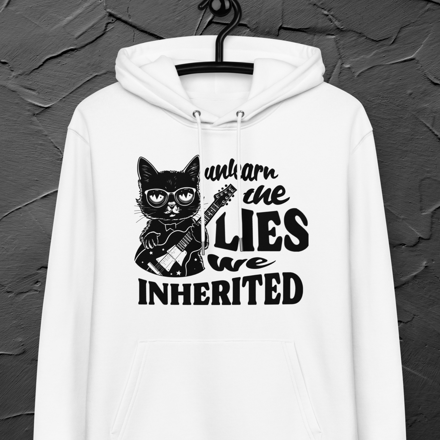 Organic Vegan Sweatshirt Made of Certified 100% Organic Cotton with Cat Motif – Awareness &amp; Irony in One⎜Caccao