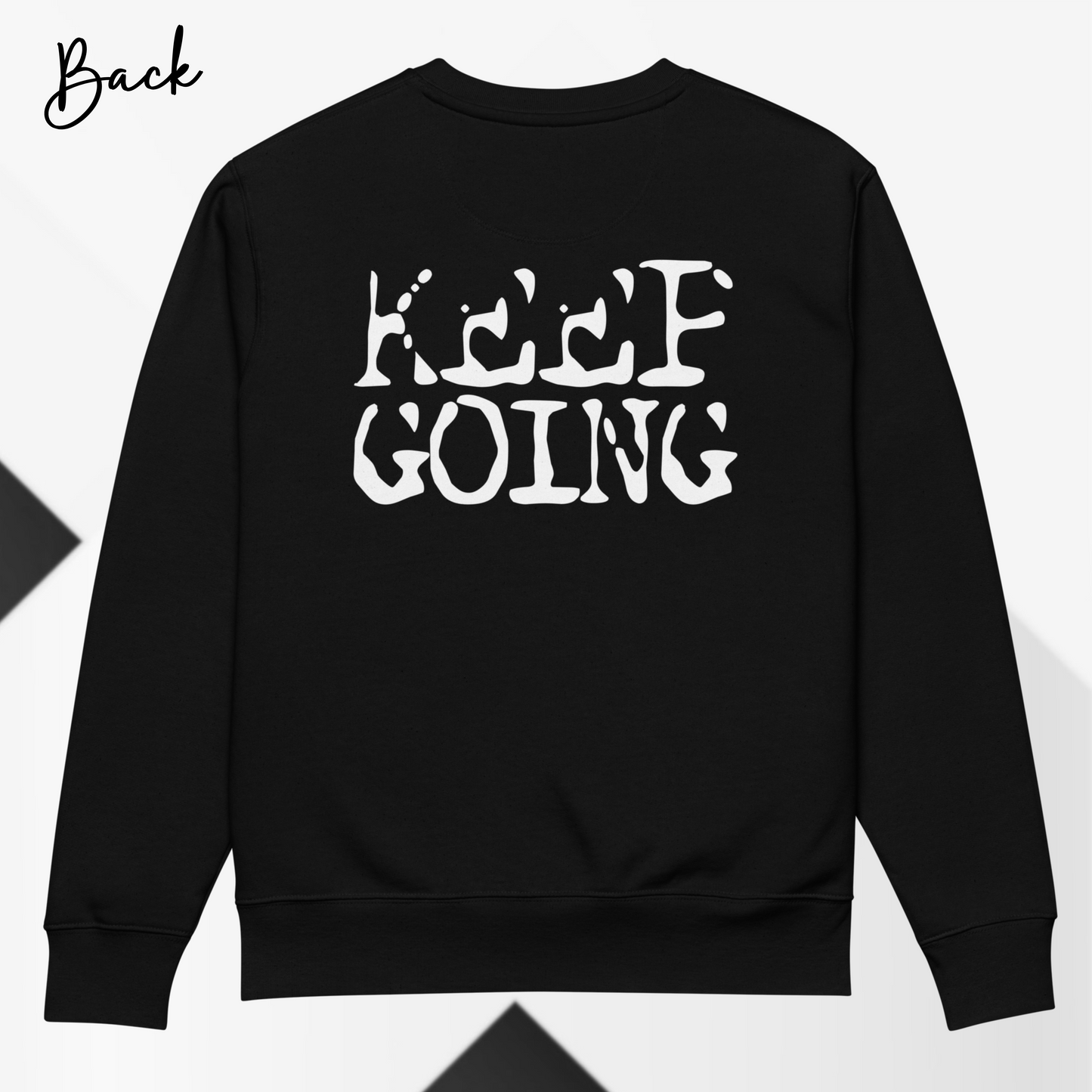Unisex Eko Fair Trade ST/ST Hoodie without Hood "Keep Going" from Organic Cotton │ Cacao