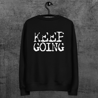 Unisex Eko Fair Trade ST/ST Hoodie without Hood "Keep Going" from Organic Cotton │ Cacao