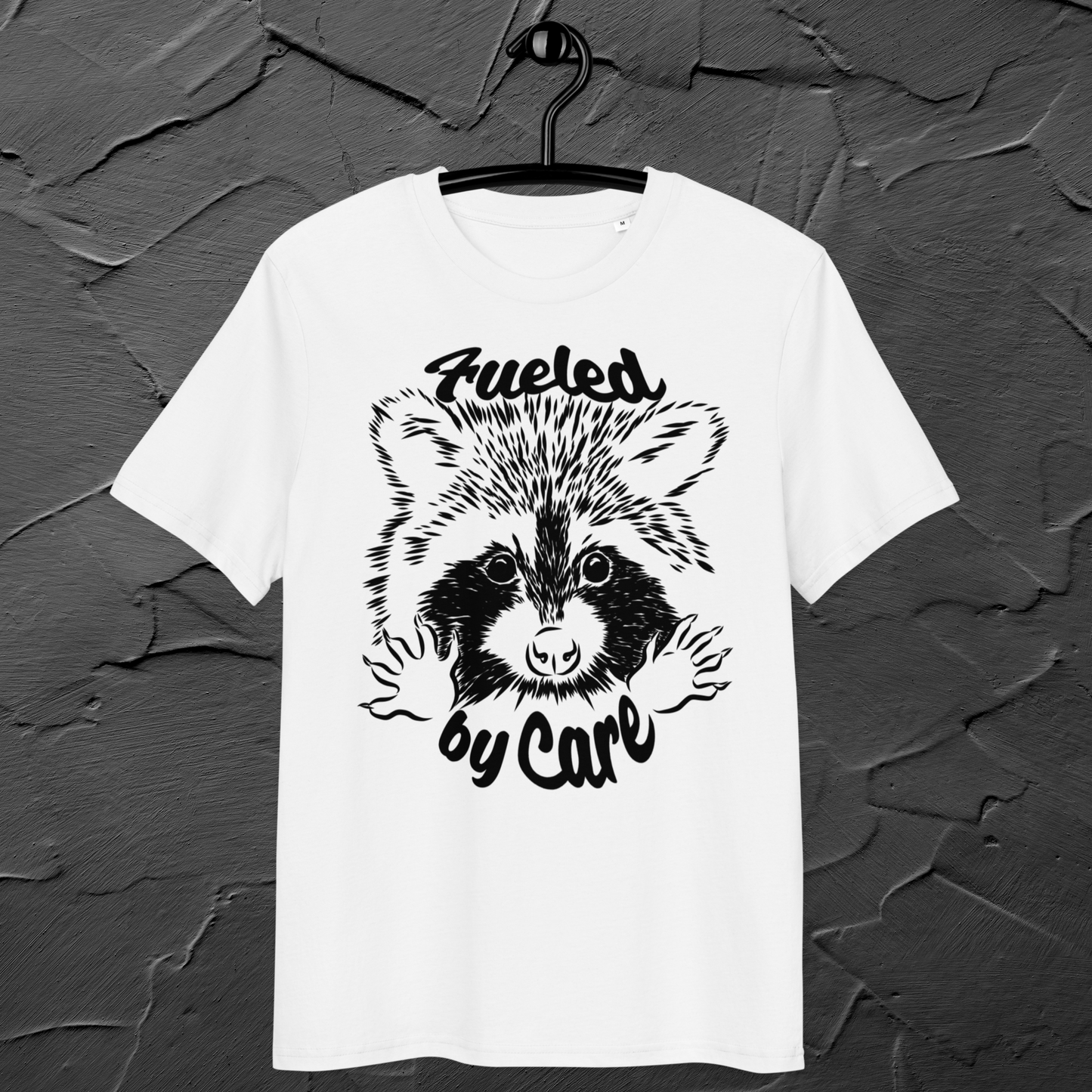 Sustainable Cotton Fair Trade "Fueled by Care" T-Shirt in Certified Slow Fashion, Vegan, Premium Quality │ Caccao 