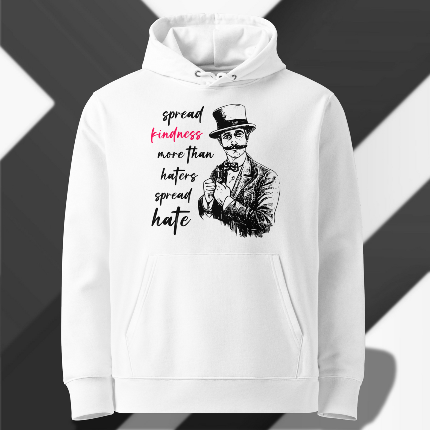 Spread Kindness Day by Day: Organic Uni Hoodie with a Message of Kindness │ Caccao