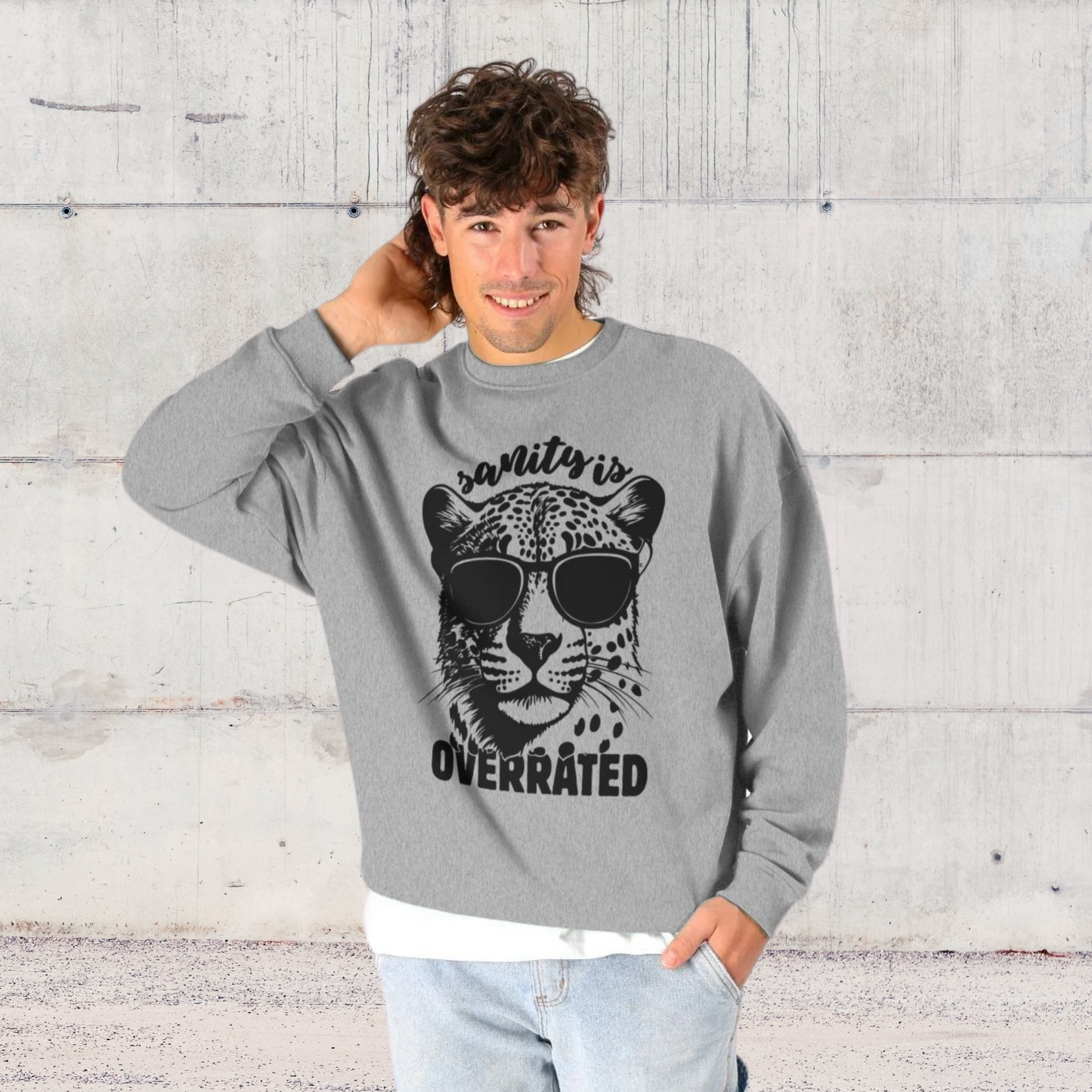 Uni UK+CZ Eko Circular "Sanity is Overrated" Organic Cotton Hoodie in Certified Fair Trade Quality │ Caccao