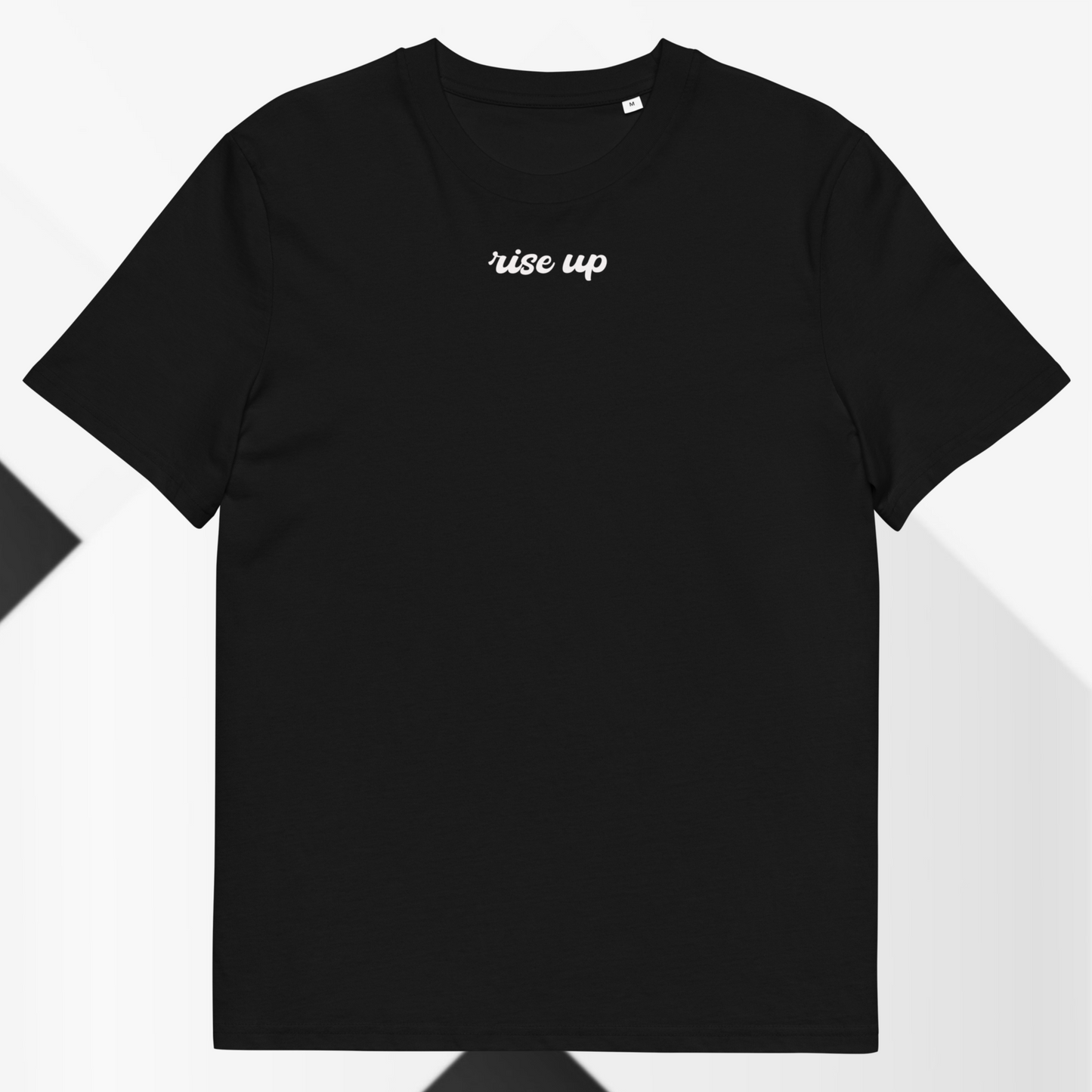 Minimalist Unisex "Rise Up" Organic Cotton T-Shirt: The Power of Simplicity and Courage │ Caccao