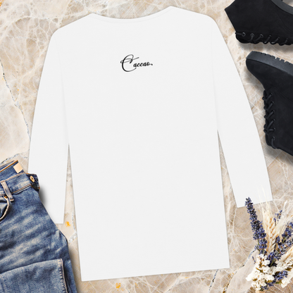 Women's 100% Organic Cotton "On my way to mischief" 3/4 Sleeve T-Shirt in Top Certified Quality │ Caccao