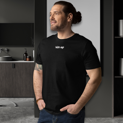 Minimalist Unisex "Rise Up" Organic Cotton T-Shirt: The Power of Simplicity and Courage │ Caccao