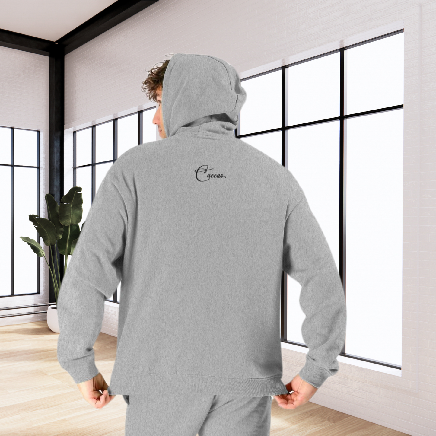 Unisex Ecological Hoodie 'Be the Reason' Organic Cotton Sweatshirt with Bee and Kindness Motif in Top Certified Quality│ Caccao