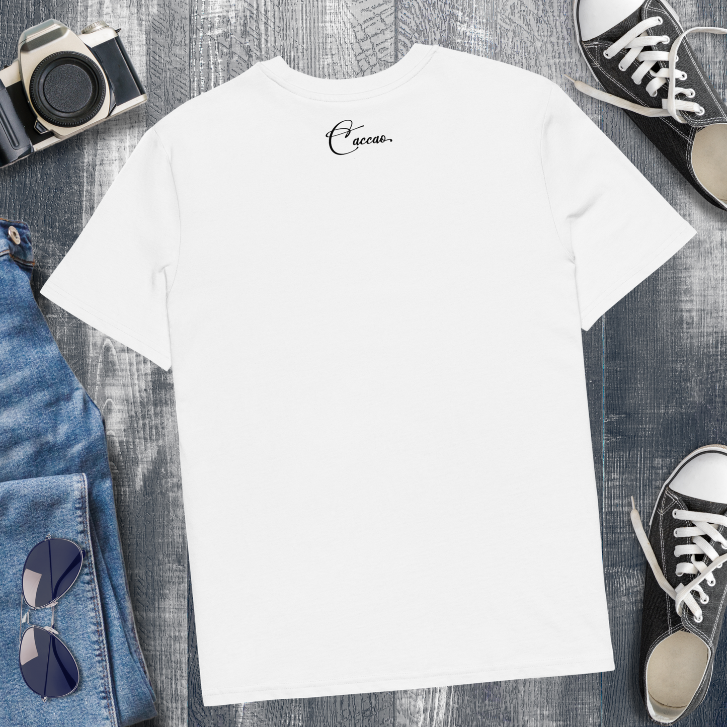 Eco Vegan Fair Trade "Gently Strong" Organic Cotton T-Shirt with Premium Certified Quality │ Caccao