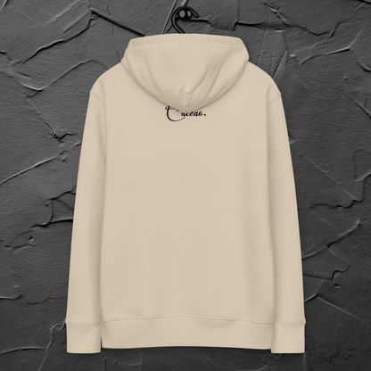 Inner Peace in Style: Mental Hygiene "Boundaries" Hoodie with Cute Kitten Made of Organic Cotton │ Caccao