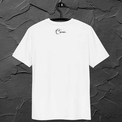 Fem Rage Ecological "Smile More" Organic Cotton T-Shirt in Fair Trade, Slow &amp; Circular Fashion and Vegan Principle │ Caccao