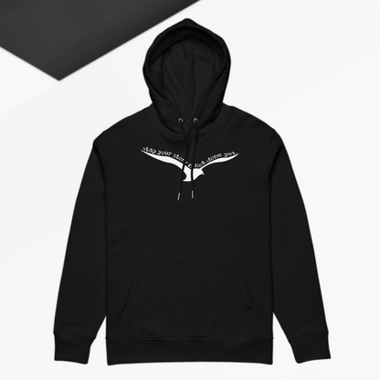 The Power to Keep Going: Motivational "Stay." Premium Eco Hoodie Made of Organic Cotton │ Caccao