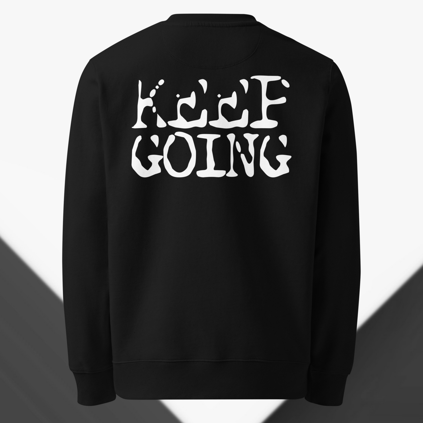 Unisex Eko Fair Trade ST/ST Hoodie without Hood "Keep Going" from Organic Cotton │ Cacao