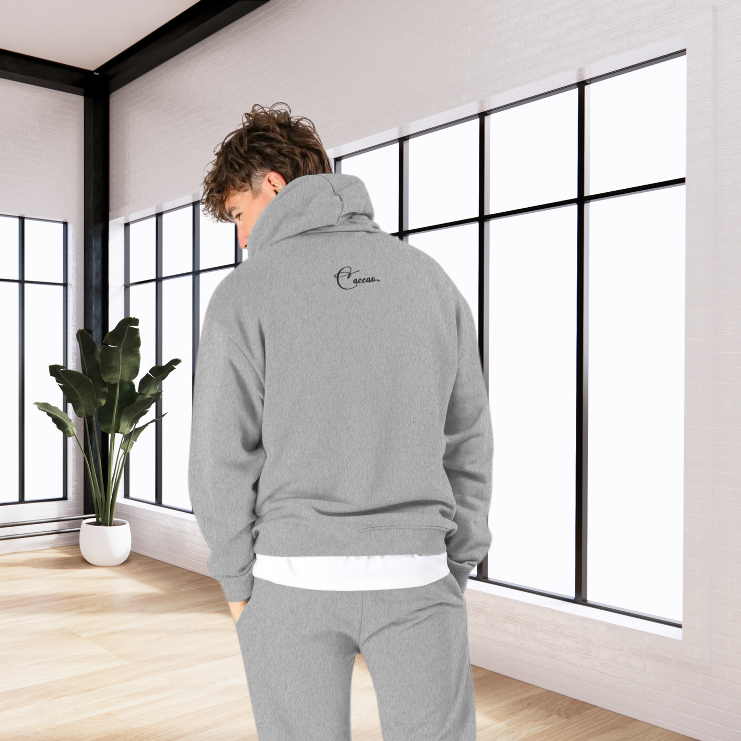 Unisex Organic "Dark Humor is my Therapy of Choice" Organic Cotton Hoodie with Modern Cut in Certified Quality⎜Caccao