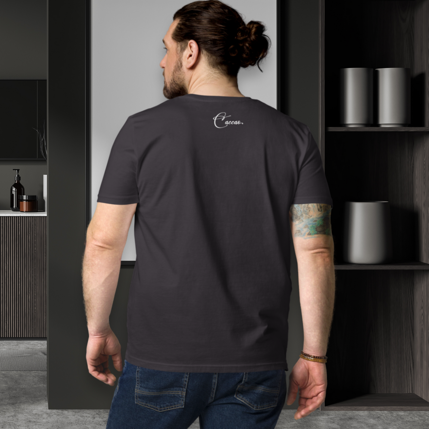 Minimalist Unisex "Rise Up" Organic Cotton T-Shirt: The Power of Simplicity and Courage │ Caccao