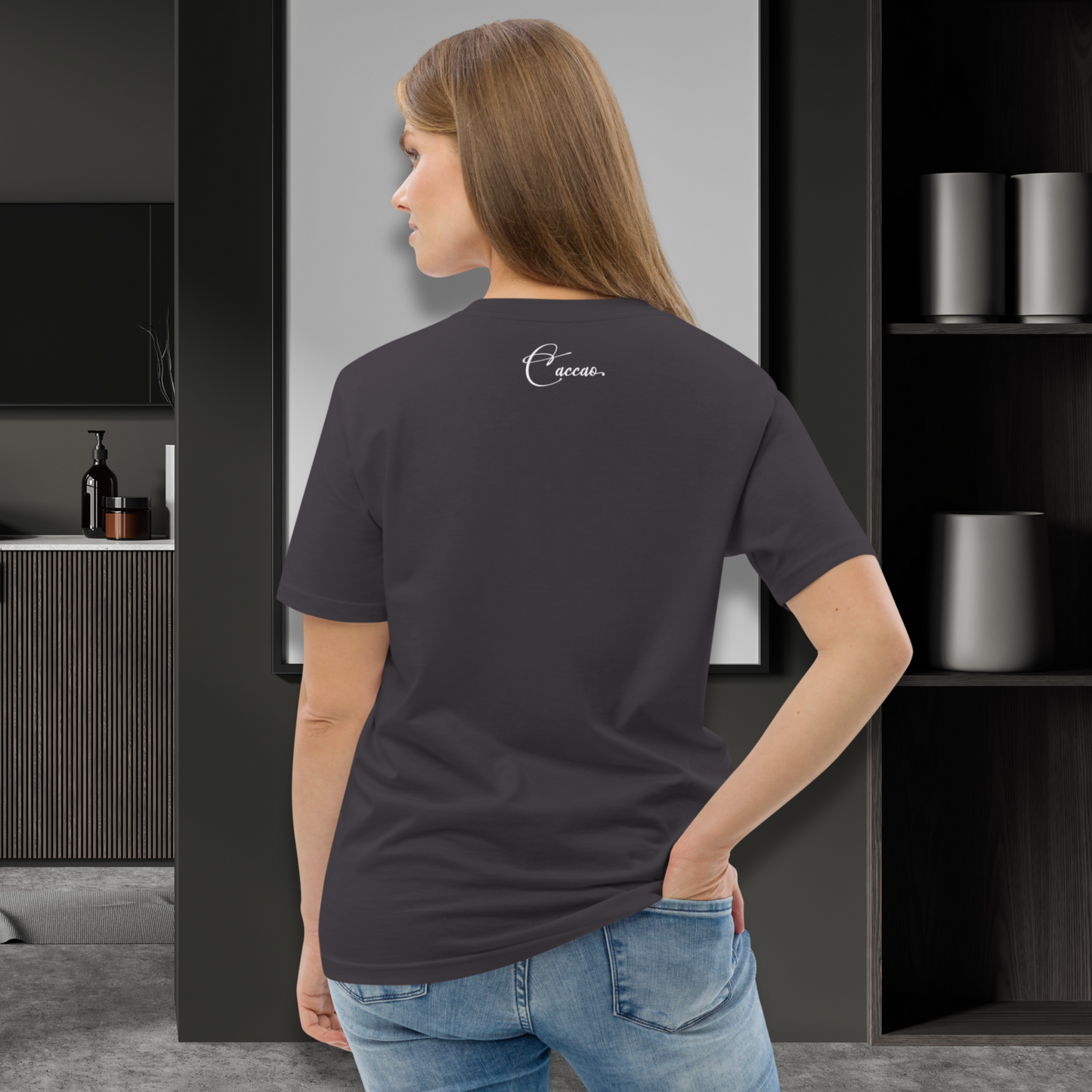 Minimalist Unisex "Rise Up" Organic Cotton T-Shirt: The Power of Simplicity and Courage │ Caccao