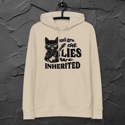 Organic Vegan Sweatshirt Made of Certified 100% Organic Cotton with Cat Motif – Awareness &amp; Irony in One⎜Caccao
