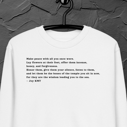 Unisex Eco Spiritual Sweatshirt with Healing Message │ Caccao