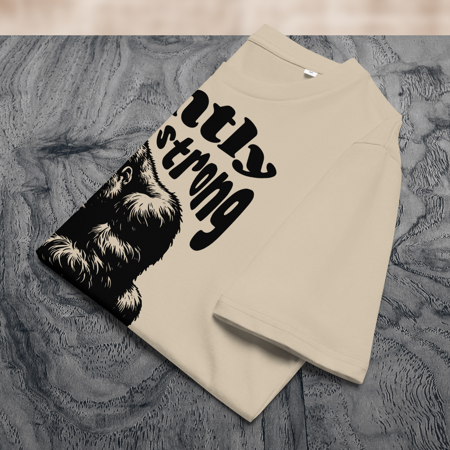 Eco Vegan Fair Trade "Gently Strong" Organic Cotton T-Shirt with Premium Certified Quality │ Caccao
