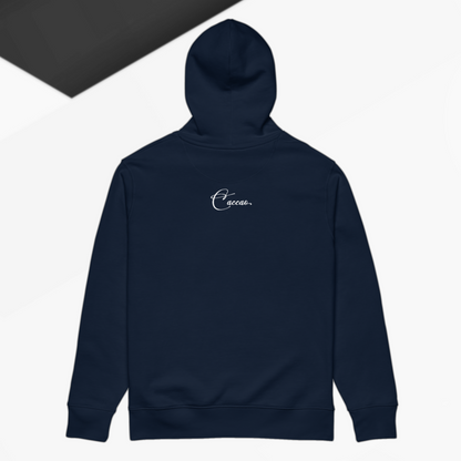 The Power to Keep Going: Motivational "Stay." Premium Eco Hoodie Made of Organic Cotton │ Caccao