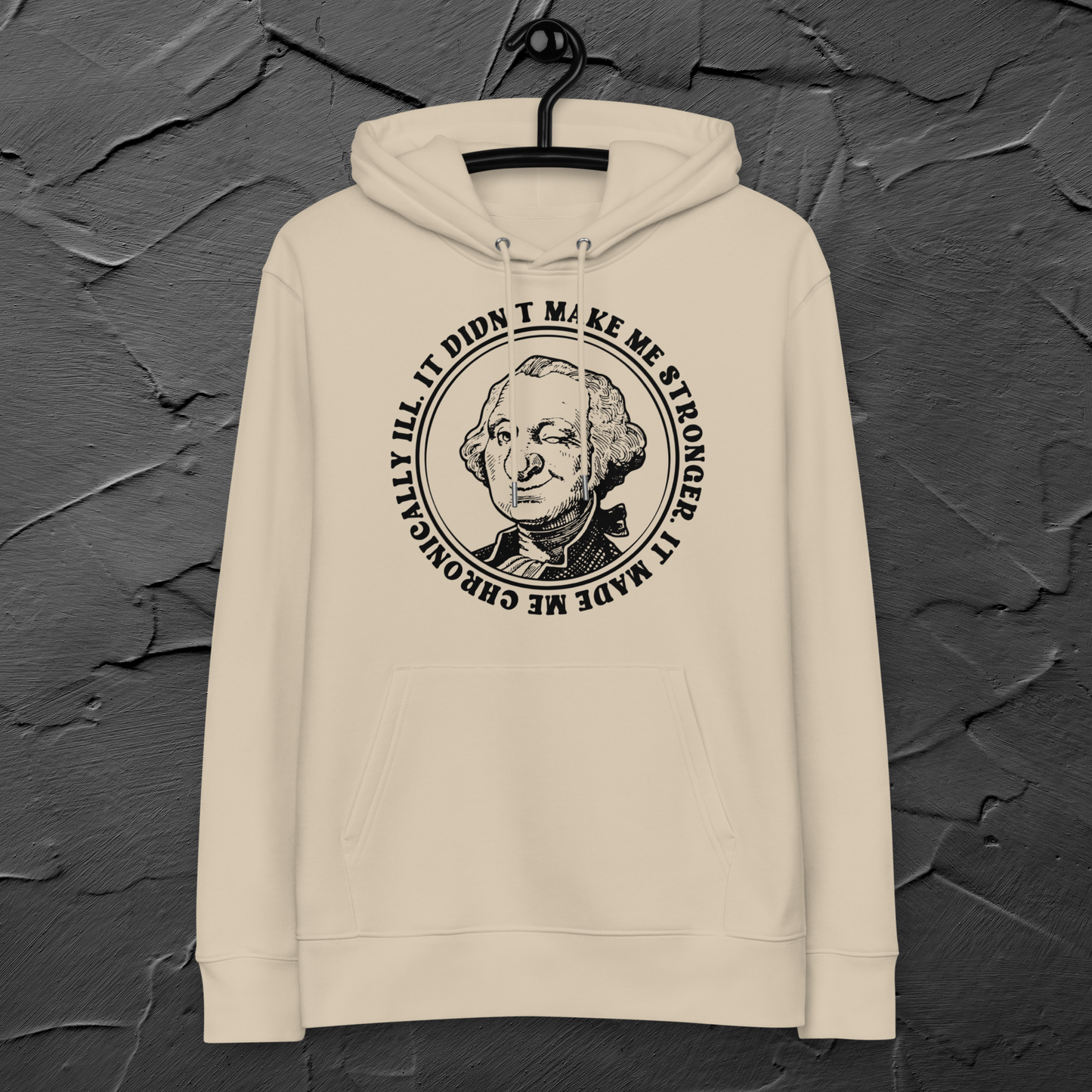 Ironic Sustainable Organic Cotton Vintage Sweatshirt with Black Humor │ Caccao