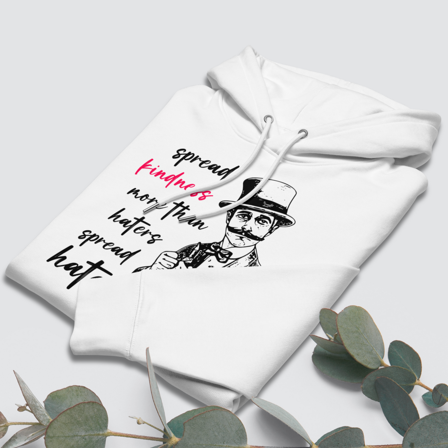 Spread Kindness Day by Day: Organic Uni Hoodie with a Message of Kindness │ Caccao