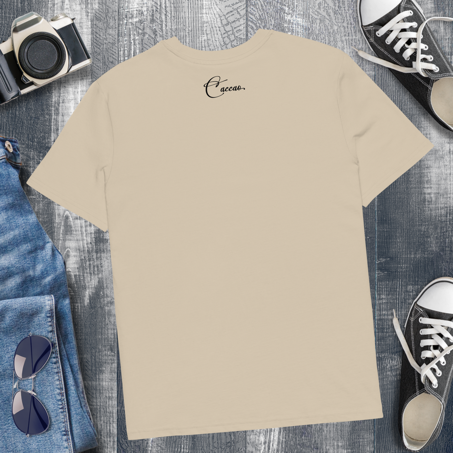Uni Eko "Loud 'n Proud" Proud Organic Cotton T-Shirt in Certified Fair Trade, Slow Fashion, Organic and Vegan Regime │ Cacao